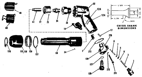 Part Location Diagram of CA046691 Chicago Pneumatic Air reg